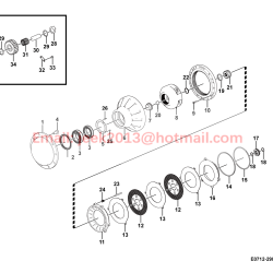 29070025231 HUB REDUCTION ASSY FOR SDLG WHEEL LOADER L936 L938 ZL30E