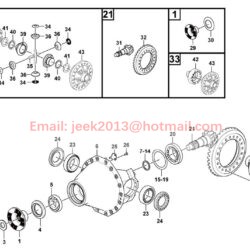 29070025651 FRONT FINAL DRIVE ASSY FOR SDLG L968F WHEEL LOADER