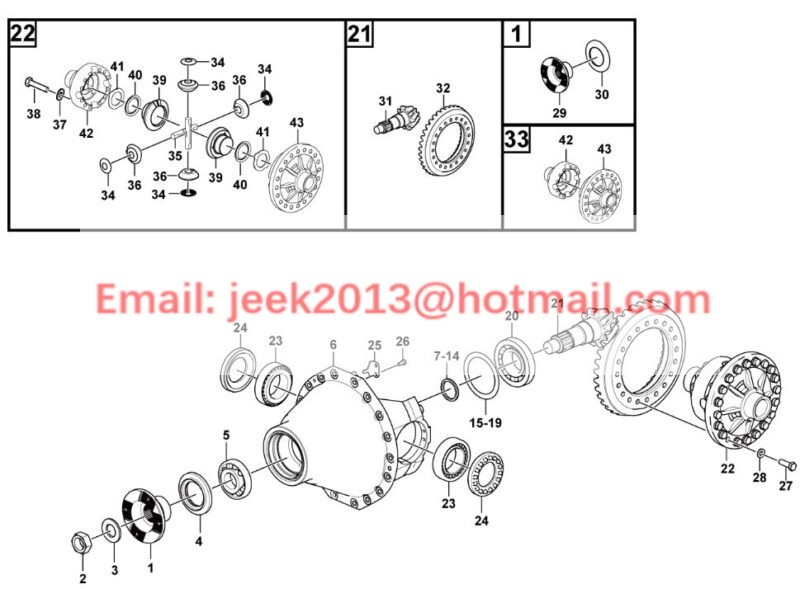 29070025651 FRONT FINAL DRIVE ASSY FOR SDLG L968F WHEEL LOADER