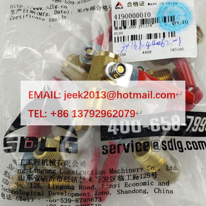 4190000010 PLUG FOR SDLG WHEEL LOADER