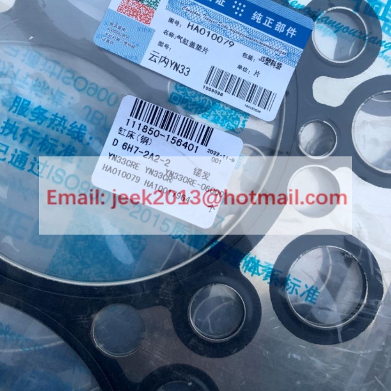 HA010079 CYLINDER GASKET FOR YUNNEI YN38GBZ YN33 ENGINE HA10017964 YN33CRE-06000