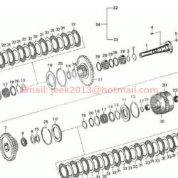 YD13152001 K2-KR CLUTCH ASSY FOR YD13 TRANSMISSION