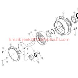 41C1616 HUB REDUCER ASSY FOR LIUGONG CLG856H WHEEL LOADER