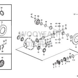 29071001021 FRONT FINAL DRIVE ASSY FOR SDLG L975F L972H WHEEL LOADER