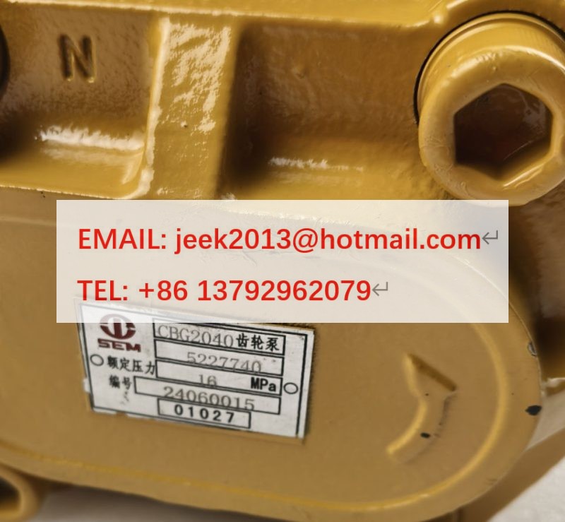CBG2040 5227740 GEAR PUMP FOR SEM 655D WHEEL LOADER