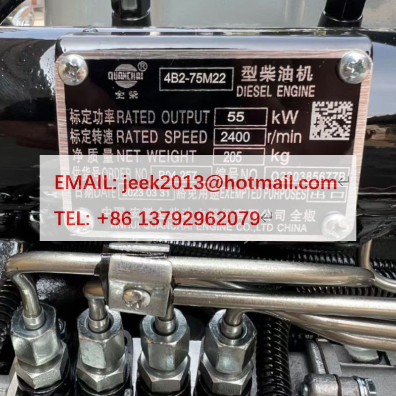 4B2-75M22 QUANCHAI DIESEL ENGINE ASSY